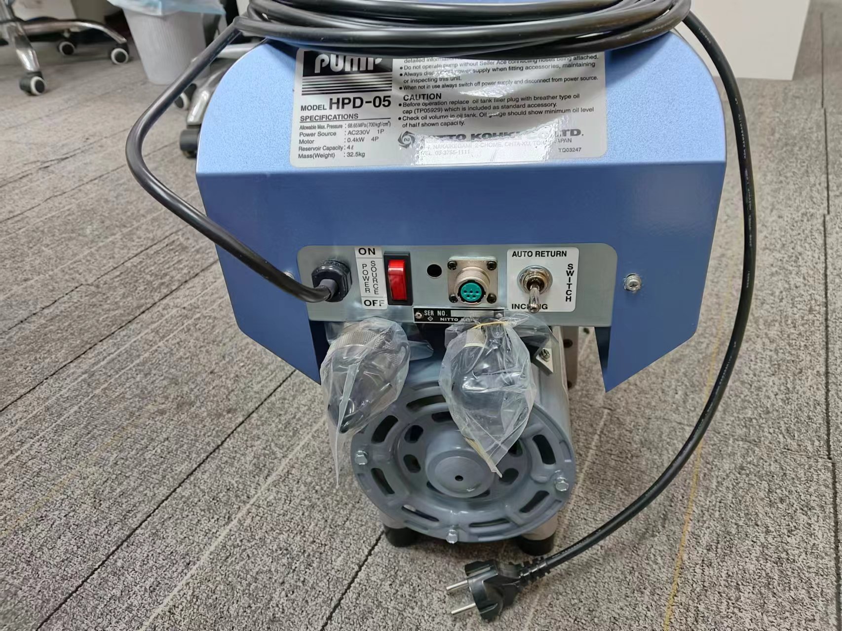 江崎中部地区办事处现货推荐日本NITTO KOHKI日东工器冲孔机专用液压泵HPD-05