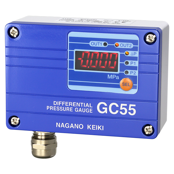 日本原装进口ANOKEIKI长野计器用于氨测量的 GC55 数字式差压计
