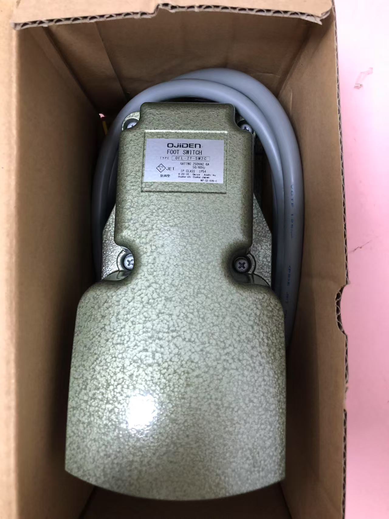 江崎中部地区办事处推荐日本原装进口OJIDEN大阪   脚踏开关OFL-2Y-SM2.C