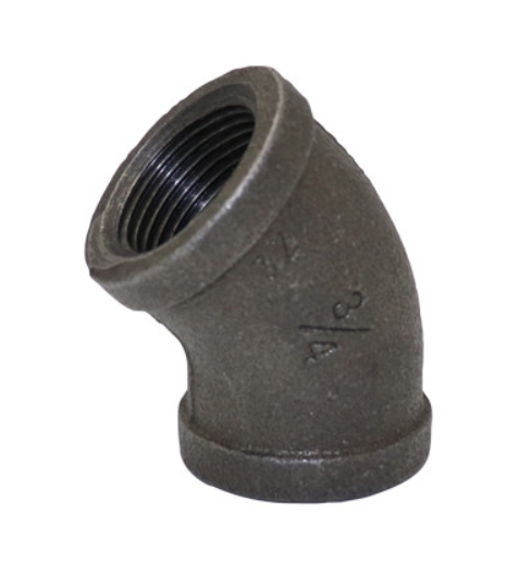 FLOBAL福禄伯乐黑色接头45°弯头45BL-12