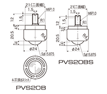 图纸：PVS20B・PVS20BS