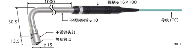 ANRITSU安立计器E型热电偶AX-243E-10-1-TC1-ANP