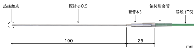 ANRITSU安立计器内藏磁铁型表面温度传感器K型热电偶BS-91K-010-TS1-ANP