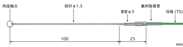 ANRITSU安立计器内藏磁铁型表面温度传感器E型热电偶BS-11E-010-TS1-ANP