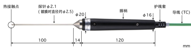 ANRITSU安立计器内藏磁铁型表面温度传感器K型热电偶BS-22K-010-TC1-ANP