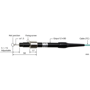 ANRITSU安立计器刺入型内部温度传感器K型热电偶520K-TC1-ANP ANRITSU安立计器刺入型内部温度传感器K型热电偶520K-TC1-ANP