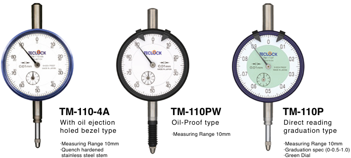 TECLOCK得乐0.01毫米表盘指示器TM-110-4A