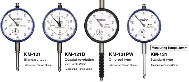 TECLOCK得乐0.01毫米长行程指针式指示器KM-131
