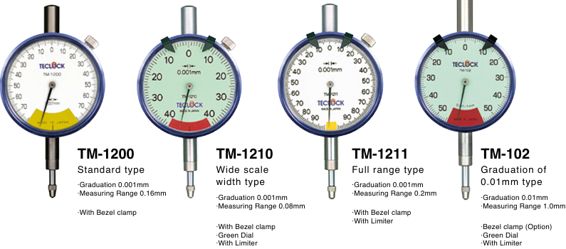 TECLOCK得乐一次革命式百分表TM-102