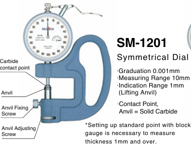 TECLOCK得乐表盘厚度计SM-1201L