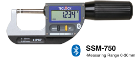 TECLOCK得乐蓝牙数字千分尺SSM-750