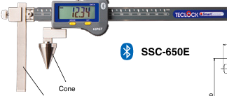 TECLOCK得乐蓝牙数字音高卡尺SSC-650E