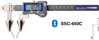TECLOCK得乐蓝牙数字音高卡尺SSC-650C