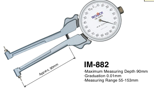 TECLOCK得乐内部刻度卡尺量规IM-882
