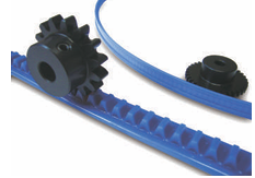 KHK小原齿注塑成型柔性齿条DR0.8-2000