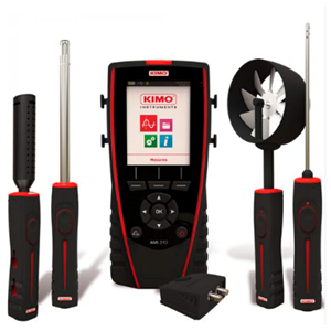 法国KIMO凯茂多功能环境检测仪:温度,风速,相对湿度,光照度 AMI 310