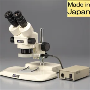 日本原装MEIJI明治 带环形荧光照明的变焦双目体视显微镜EMZ-5HPK/10/305