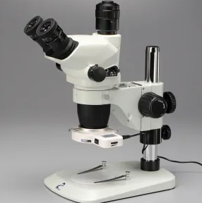 日本原装MEIJI明治 带环形照明的变焦三目立体显微镜 0.35X EM-51M2/35/962