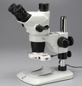 日本原装MEIJI明治 带环形照明的变焦三目立体显微镜 EM-51M2/962