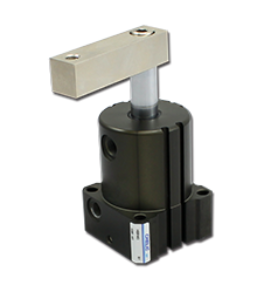 台湾CHELIC气立可 气压转角下压缸(附感应磁石) HBR系列