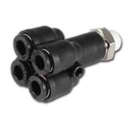 台湾CHELIC气立可 Y型四通接头 SQM