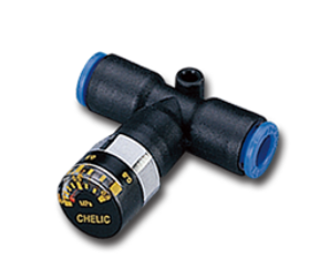 台湾CHELIC气立可 T型二通压力计接头 SQEG