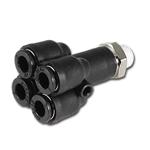 台湾CHELIC气立可 Y型四通接头 SQM