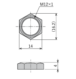 FUJILATEX不二精器 小型六角螺母 M12B