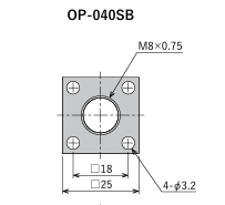 FUJILATEX不二精器 正方形法兰盘 OP-040SB