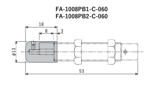 FUJILATEX不二精器 防滴盖 FA-1008PB2-C-060