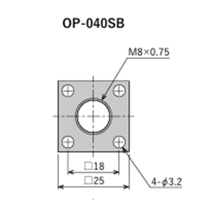 FUJILATEX不二精器 正方形法兰盘 OP-040SB