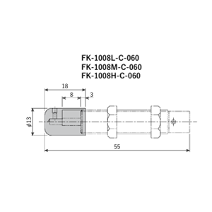 FUJILATEX不二精器 防滴盖 FK-1008L-C-060