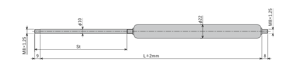 FUJILATEX不二精器 气体弹簧 FGS-22-700-BB