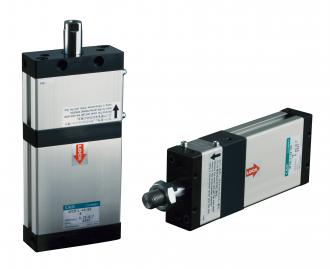 日本原装进口CKD喜开理 带任意位置防坠落扁平型气缸UFCD-KL