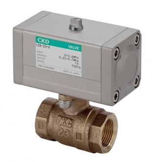 日本原装进口CKD喜开理 蒸气用气控式球阀2通阀CSBF-R