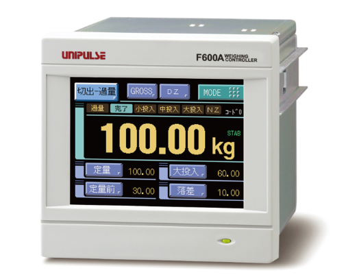 日本原装进口UNIPULSE尤尼帕斯 图形显示/触摸面板称重指示器F600AT
