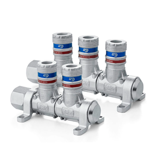 日本CEJN 带eSafe联轴器的压缩空气歧管 多链路插座