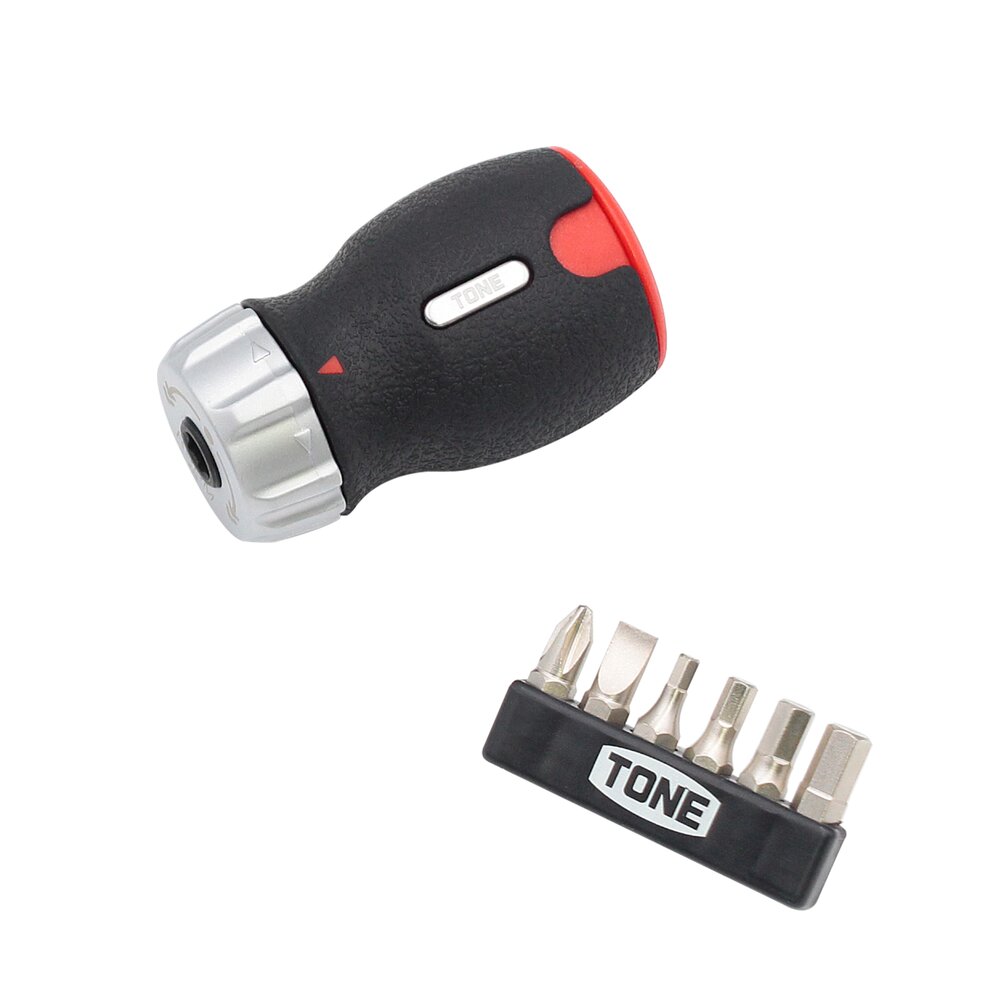 TONE前田 棘轮短螺丝刀带弹匣套装RSDM6S