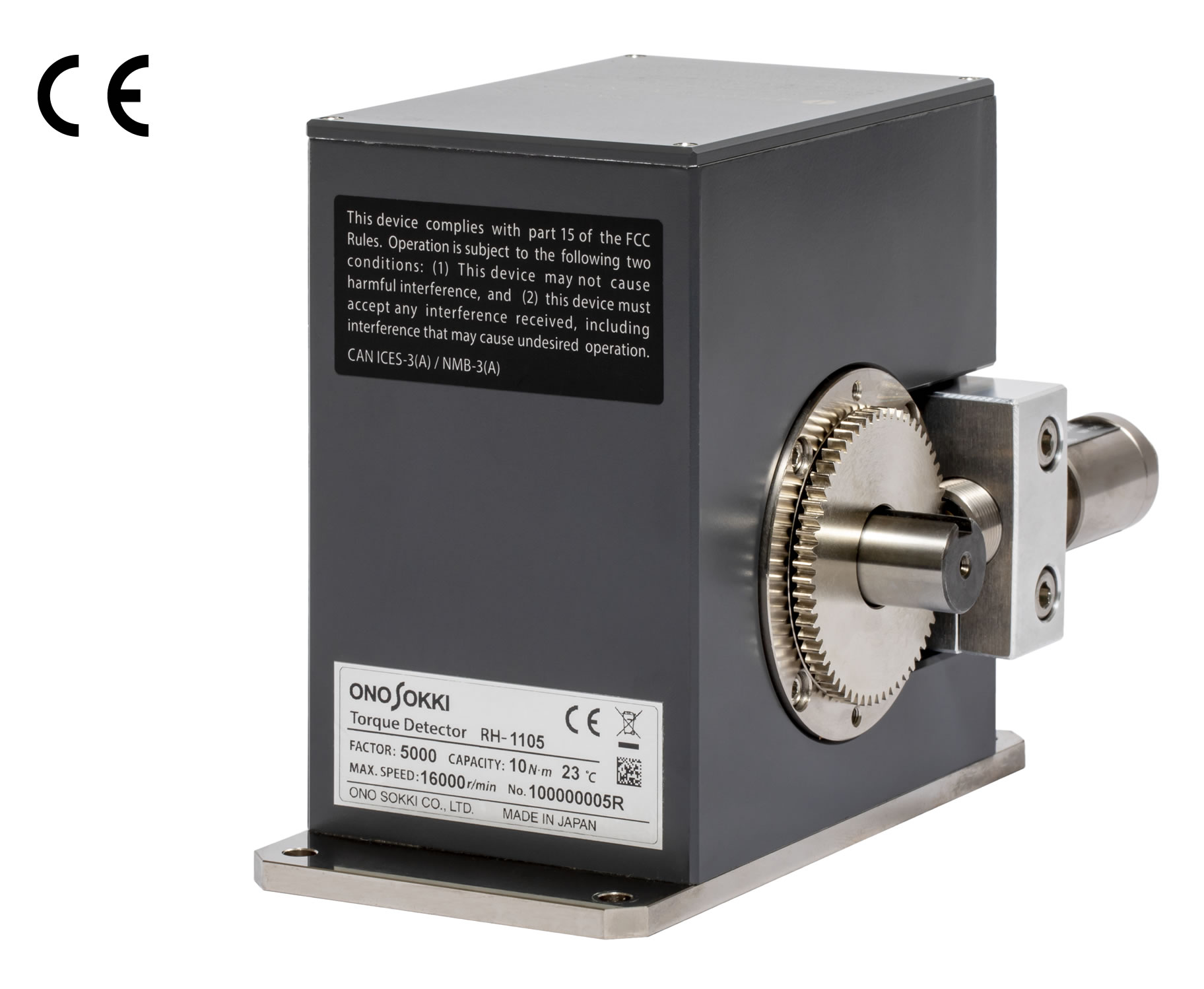 ONOSOKKI小野测器小型高刚性扭矩传感器 RH系列