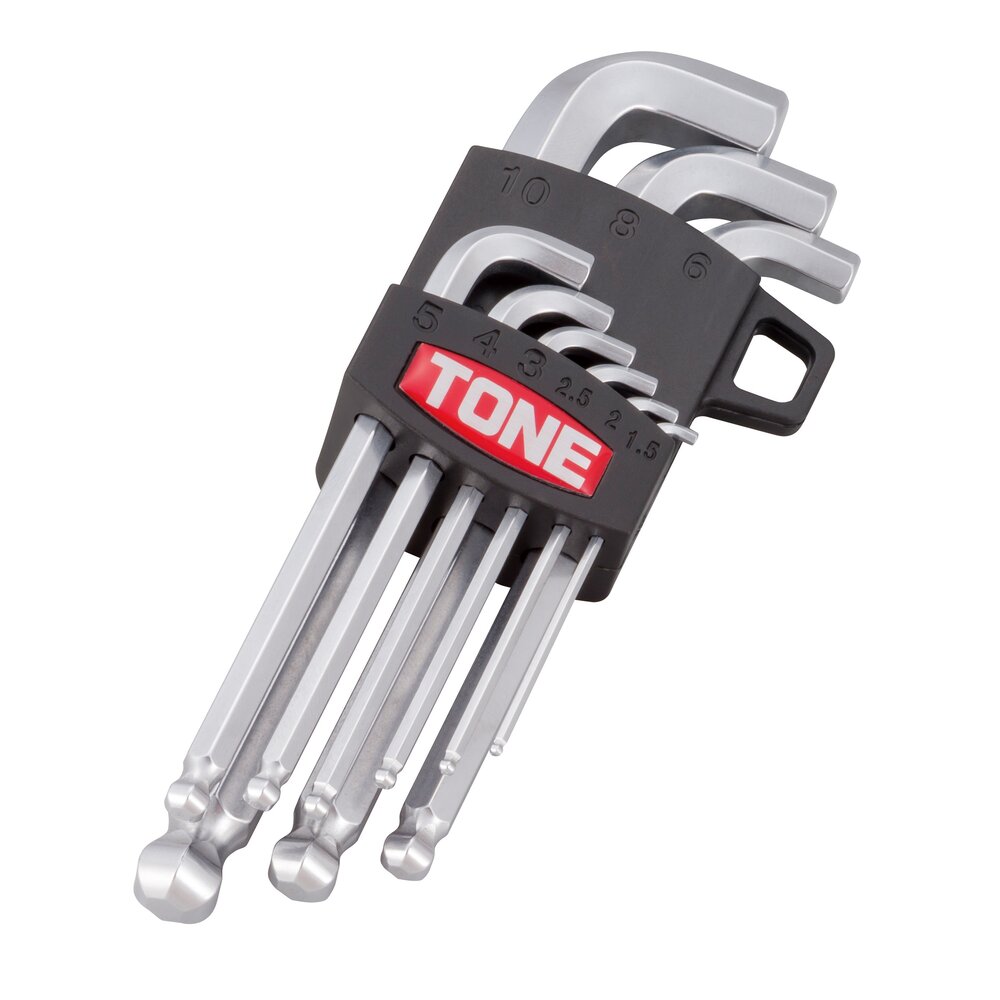 TONE前田 下颈短球尖L形扳手套装BS900S