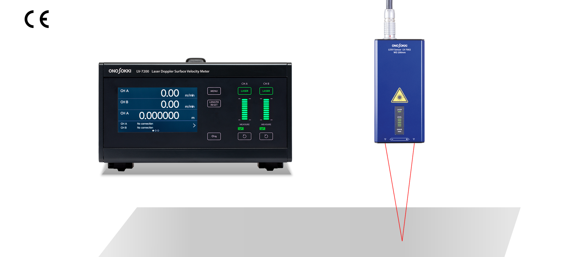 ONOSOKKI小野测器 激光表面速度计 LV-7000系列