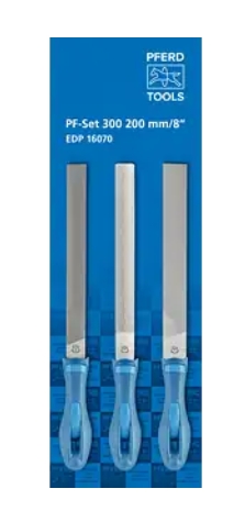 德国PFERD马圈带手柄的三件套锉刀PF-Set 300 200