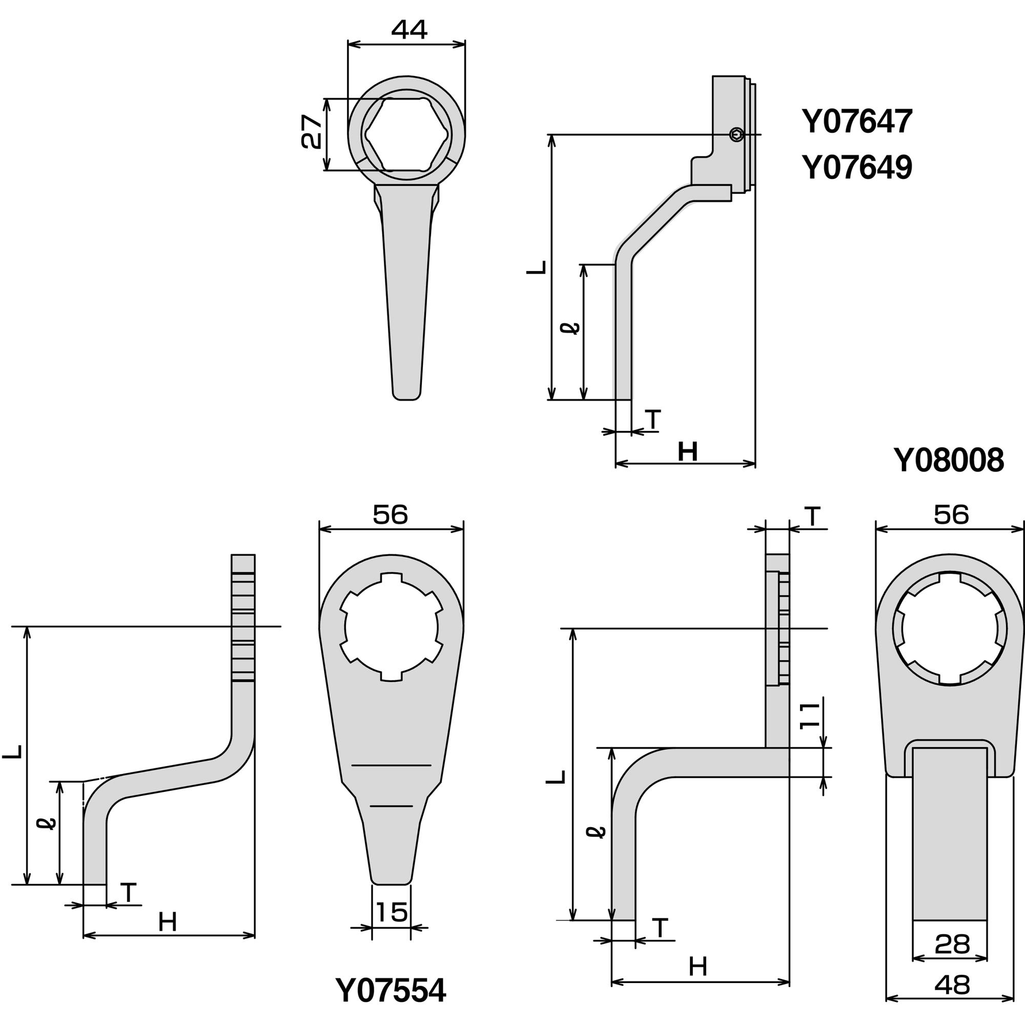 TONE前田 电池螺母跑道的反应条Y07649