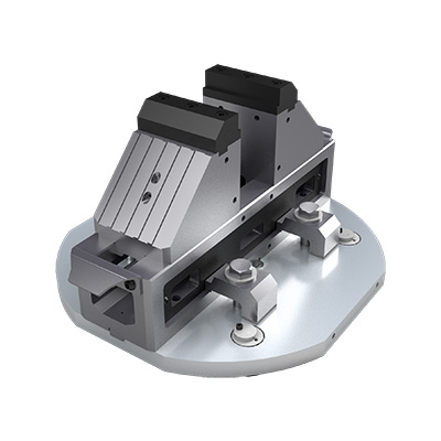 日本NABEYA锅屋 带内置Q锁和五轴虎钳的圆形替换板RMCQ400-100M