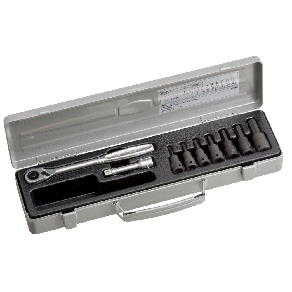 TONE前田 六角套筒扳手套装(强型)KH3072