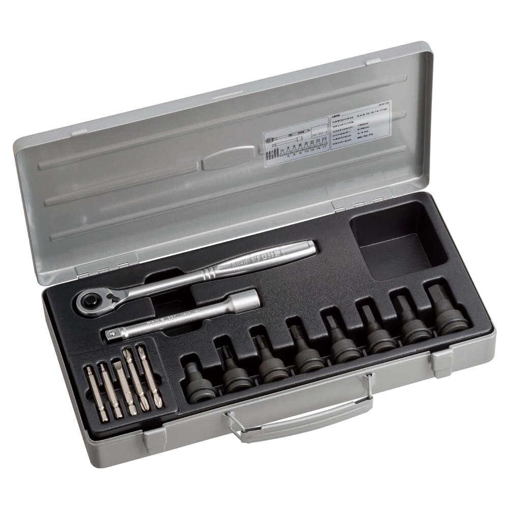 TONE前田 六角套筒扳手套装AH4133