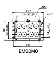 日本Sankei三桂 引出板 EMS3M8 IV