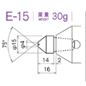 日本KABUTO 标准化淬火头 E-15