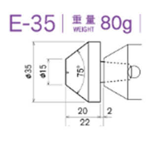 日本KABUTO 标准化淬火头 E-35