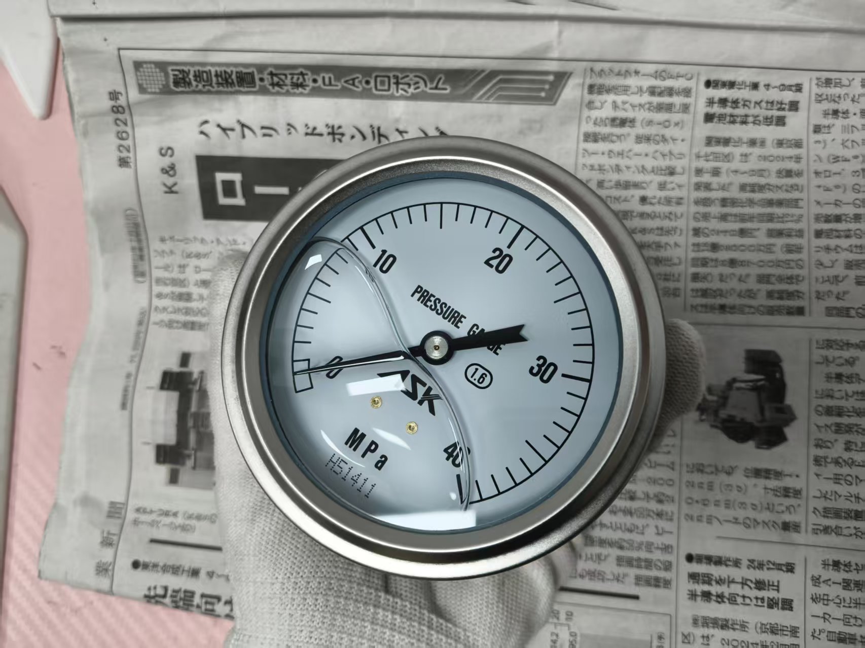 江崎中部地区办事处推荐日本ASK 压力表OPG-DU-G38-75x40MPa